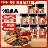 川珍香料大全9罐组合装595g厨房调料套装家庭五香炖卤料包原料辣卤