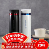 乐扣乐扣（LOCK&LOCK）菲特旋盖轻量保温杯商务情侣水杯子白蓝+黑红450ml*2