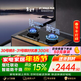 方太【新款防干烧】燃气灶天然气 家用嵌入式5.2kW*猛火双灶 防干烧可联动 02-TEK21