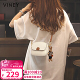 viney牛皮包包女包迷你小圆包洋气单肩斜挎包送生日情人节礼物女朋友