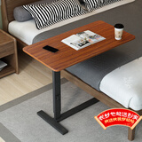安尔雅床边电脑桌气动升降带轮可移动懒人桌子床上学习办公小书桌可折叠