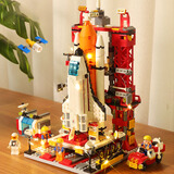 乐爱祥儿童火箭发射中心乐高航天积木6-12岁拼装玩具男女新年礼物