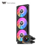 Thermaltake（Tt）钢影·木语360 一体式CPU水冷散热器 黑色（数显屏/ARGB风扇/360冷排/多平台）