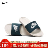 耐克NIKE休闲鞋男子一字拖鞋VICTORI休闲鞋CN9675-403海蓝44