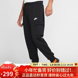 耐克NIKE运动裤男宽松加绒收腿裤SPORTSWEAR运动服 CD3130-010黑XXL