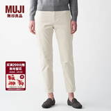 MUJI MUJI 女式 弹力灯芯绒 锥形裤 BEE01C0A 象牙色 S