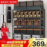 溢彩年华 1.2米重型货架家用仓储物架多功能收纳架落地架子家用置物架2608