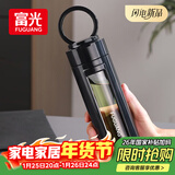 富光大容量耐摔玻璃杯 商务男士双层水杯塑玻泡茶杯茶水分离杯子520ML