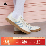 adidas「T头鞋」VL COURT 2.0复古休闲板鞋德训鞋阿迪达斯轻运动 汉玉白/蓝色/金色 (推荐女生选小半码)   36.5