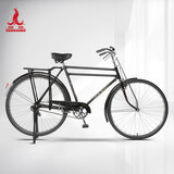 凤凰（Phoenix）凤凰老式自行车传统老式复古杆闸单车男女二八大杠杆刹自行车 ZA42型双杠28寸+大礼包+车筐