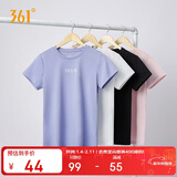 361°短袖t恤女春夏季速干衣圆领印花透气宽松运动休闲服 662424115-6