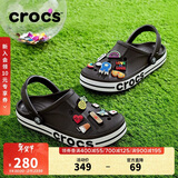 卡骆驰（CROCS）贝雅卡骆班洞洞鞋|205089 黑色/白色-066   36 /37(220mm)  