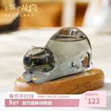 上新了文创 故宫御猫天气瓶 风暴瓶可爱桌面摆件礼品送女友生日礼物 黑色