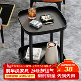 卓博茶几边桌边几可移动小桌子小茶几床头柜置物架收纳柜CJ19黑色
