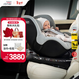 宝得适（BRITAX）宝宝儿童安全座椅0-4岁360度旋转汽车ISOFIX硬接口双面骑士PLUS 双面骑士PLUS北欧灰