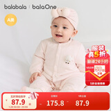 巴拉巴拉童装婴儿连体衣新生儿宝宝包屁衣服男女童冬装爬行服加厚保暖软萌
