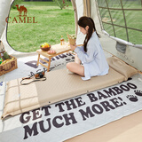 骆驼（CAMEL）户外露营便携式单人自动充气床垫野营睡垫防潮垫174BARA704卡其色