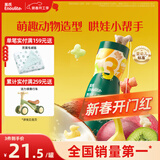 英氏（Engnice）婴幼儿手指泡芙宝宝零食五彩动物乐园泡芙条什锦果果味罐装32g