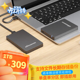 黑甲虫 (KINGIDISK) 1TB USB3.0 移动硬盘  H系列  2.5英寸 磨砂黑 简约便携 商务伴侣 可加密 H100