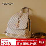 意尔康大容量户外背包复古书包旅行包老花包妈咪女双肩包新年情人节礼物