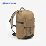 迪卡侬登山包徒步背包双肩包NH100旅行出差通勤商务包大容量城市户外30L 卡其棕 30升