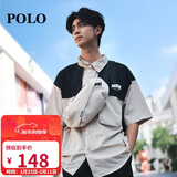 POLO胸包男士斜挎包大容量单肩包轻便iPad包运动腰包情人节礼物送男友