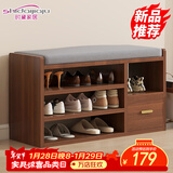 时黛家居（shidaijiaju）换鞋凳家用门口鞋柜坐凳一体软包长条凳入户鞋架可坐进门凳穿鞋凳