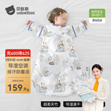 贝肽斯婴儿睡袋夏季空调房宝宝睡袋新生儿童一体防踢被幼儿防惊跳纱布被 【夏天】（前6后4 20-25℃）松鼠 M码 建议身高65-85cm年龄9月-2岁
