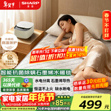 夏普水暖电热毯除螨双人石墨烯水循环水电褥子智能抗菌2025新款加热家用调温床垫定时恒温水热毯电暖毯 【抗菌除螨+石墨烯轻音导热】1.5*1.8米双人