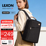 乐上（LEXON）时尚轻便双肩背包13.3英寸书包商务笔记本电脑包女士旅行包梦幻黑