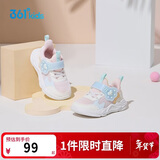 361°儿童宝宝鞋25春秋女童婴幼童轻盈软弹休闲鞋二段学步鞋 粉26