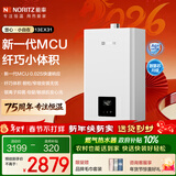 能率（NORITZ）【慧心·小自在】13升燃气热水器 天然气  卧室级静音 精控恒温 银离子抑菌 小尺寸13EX31FEX 防冻