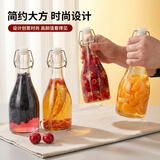 喜碧（Scybe）泡酒容器玻璃酒瓶空瓶密封泡酒瓶自酿酒水储存分装瓶温顿500ml4只