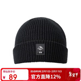 探路者（TOREAD）帽子 秋冬男女通用防风保暖弹力针织帽户外套头帽TELLCM90744黑色