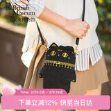 大英博物馆安德森猫包包女包毛绒手机包单肩斜挎包女神节送女生礼物