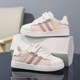 SNOOPY史努比童鞋儿童运动鞋男女童秋季小白鞋时尚贝壳头板鞋2008粉色31