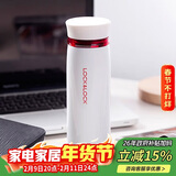 乐扣乐扣（LOCK&LOCK）不锈钢保温杯情侣学生水杯菲特旋转盖轻量杯450ml白红 LHC4131WR