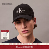 Calvin KleinJeans【情人节礼物】男女情侣ck刺绣纯棉休闲运动棒球帽随心选 4G5004G-UB1-太空黑 均码 OS