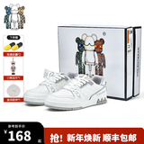 暴力熊（VIOLENTBEAR）男鞋冬季新款透气低帮板鞋休闲运动鞋子潮鞋百搭女鞋情侣鞋轻奢潮 白灰色 40