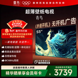 雷鸟雷鸟电视 55青鸟 55英寸 无缝贴墙 超薄一体化设计 240Hz高刷 家电国家补贴电视55S585C Slim