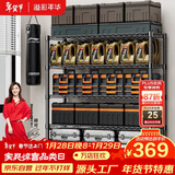 溢彩年华 1.2米重型货架家用仓储物架多功能收纳架落地架子家用置物架2608