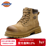Dickies男士马丁靴高帮时尚男靴工装靴情侣靴男 41 -男款 黄棕