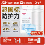 维德（WELLDAY）一次性医用外科口罩200只蓝白透气三层防花粉鼻炎防沙尘灭菌级