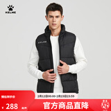 卡尔美（KELME）秋冬运动棉衣男足球训练棉马甲休闲保暖防寒背心棉服棉袄 黑色 L