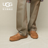 UGG春季男士时尚舒适平底浅口简约豆豆鞋乐福鞋 1166762CHE|栗色41