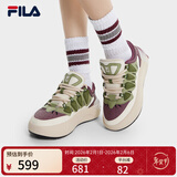 斐乐 斐乐官方女鞋CARROT摩登板鞋萝卜鞋休闲厚底鞋子女 夜曲紫/古白色-NA 36.5