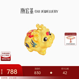 潮宏基 多财貔貅（小版）黄金转运珠女足金手链送女友新年礼物U 单串珠
