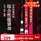 光威（GW）战鳍综合鱼竿青草鲢鳙鲤大物28调碳素轻硬野钓台钓竿钓鱼竿手杆