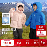 巴拉巴拉balaOne儿童羽绒服男童女童冬连帽外套保暖2025三防209425107205