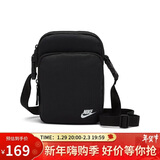 耐克NIKE中性单肩包小肩袋 HERITAGE 休闲包 DB0456-010黑小号
